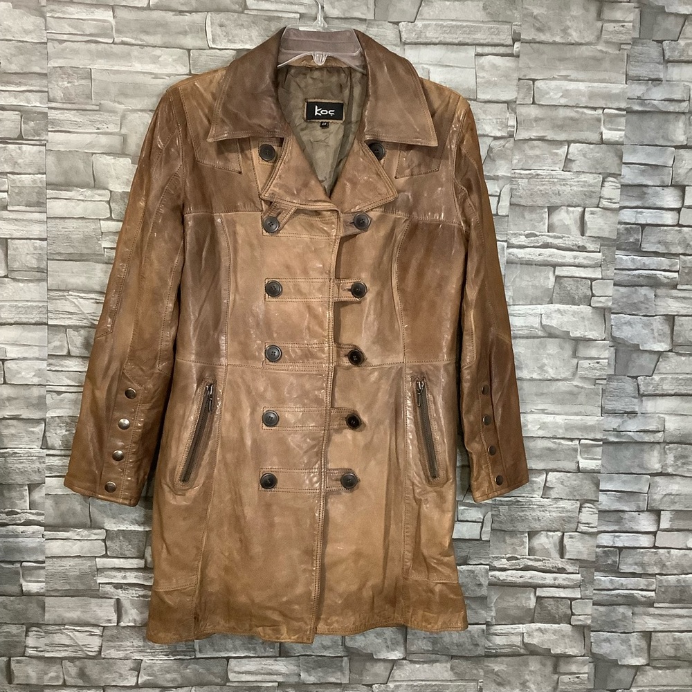 Vintage Koc Leather lined jacket Size S (EU 46)